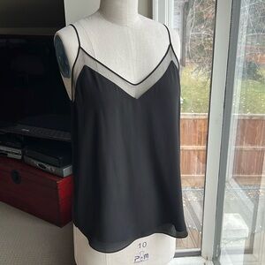 Black Sheer Trim Galen Camisole - Aritzia Babaton